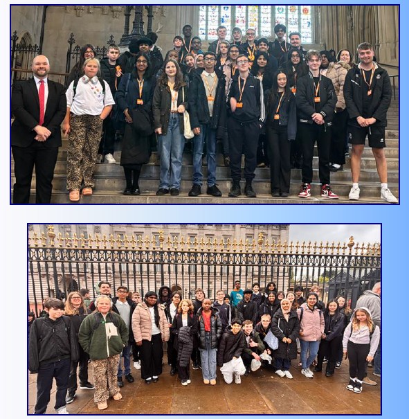 Members of the Crawley Young Person’s Council (CYPC) outside the Houses of Parliament - Group Photos