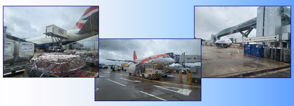 Planes at Gatwick Airport