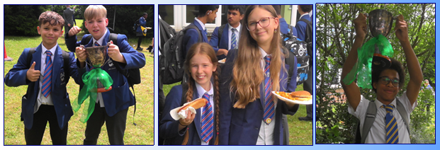 Some students taking part in House events